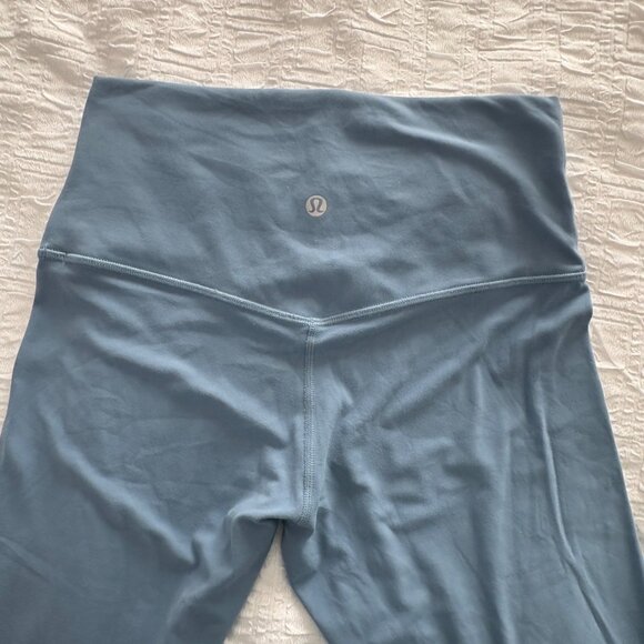 EXCELLENT Lululemon Align High-Rise Crop 23" Utility Blue Yoga Leggings Nulu 6 - Picture 6 of 8